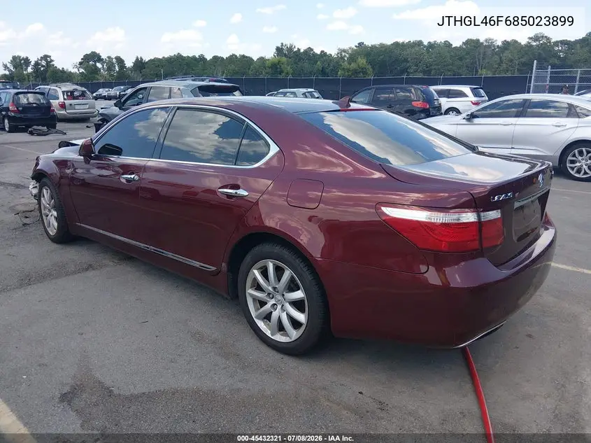 2008 Lexus Ls 460 L VIN: JTHGL46F685023899 Lot: 45432321