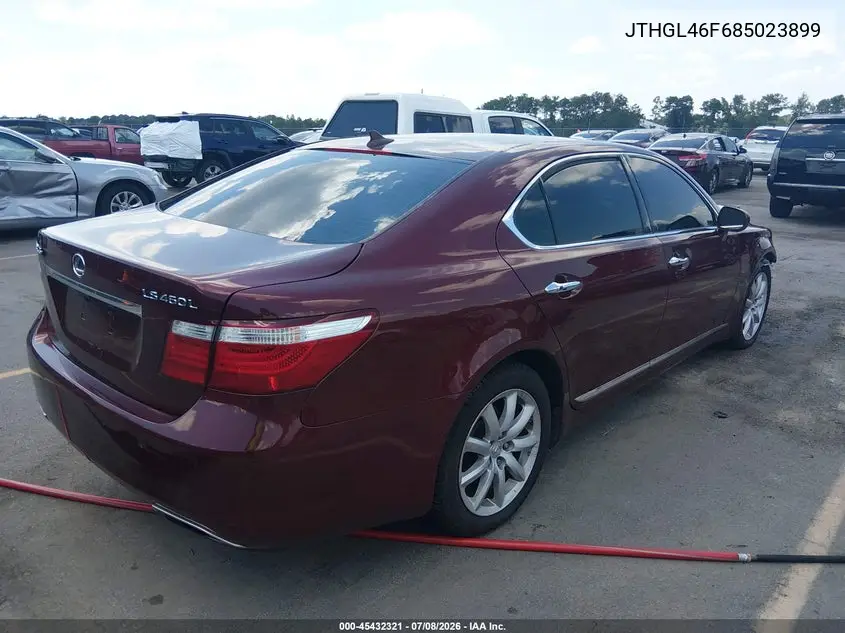 2008 Lexus Ls 460 L VIN: JTHGL46F685023899 Lot: 45432321