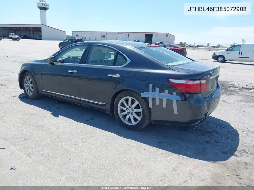 2008 Lexus Ls 460 VIN: JTHBL46F385072908 Lot: 45438227