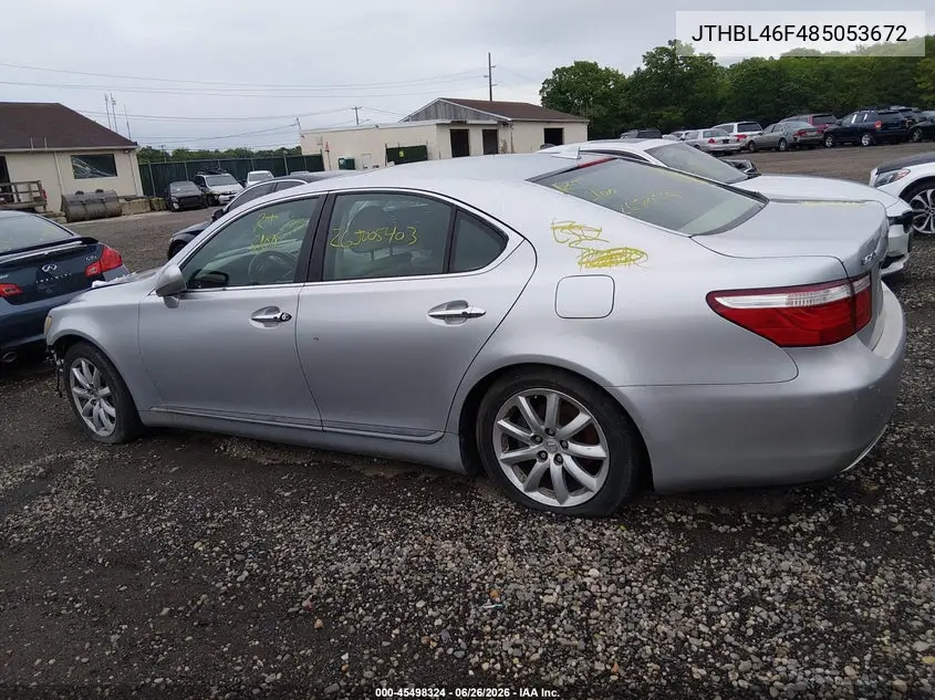2008 Lexus Ls 460 VIN: JTHBL46F485053672 Lot: 45498324