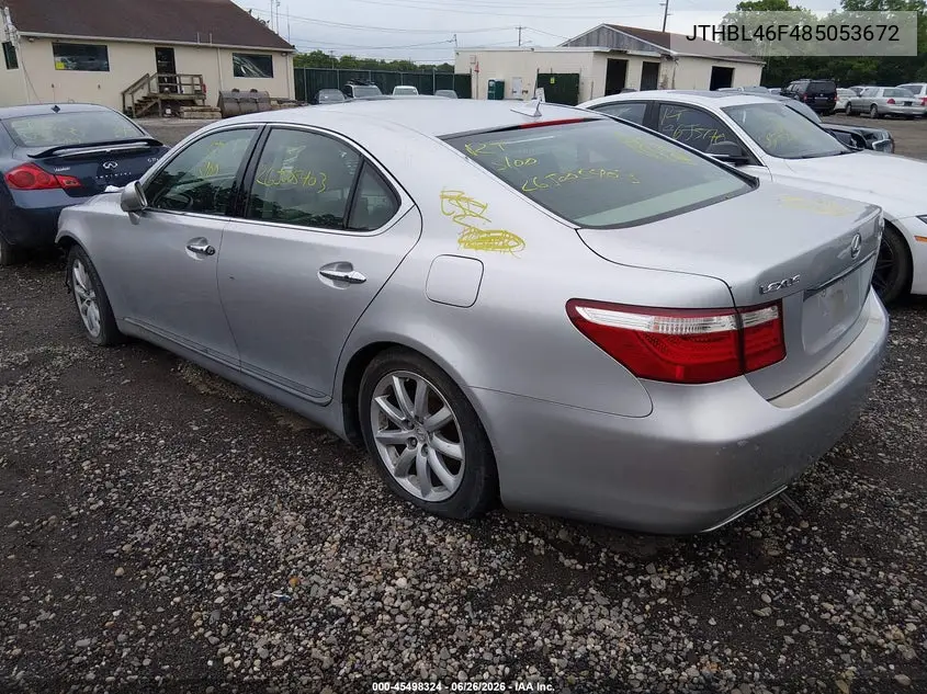 2008 Lexus Ls 460 VIN: JTHBL46F485053672 Lot: 45498324