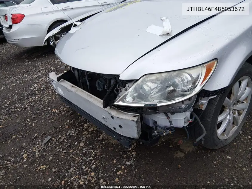 2008 Lexus Ls 460 VIN: JTHBL46F485053672 Lot: 45498324