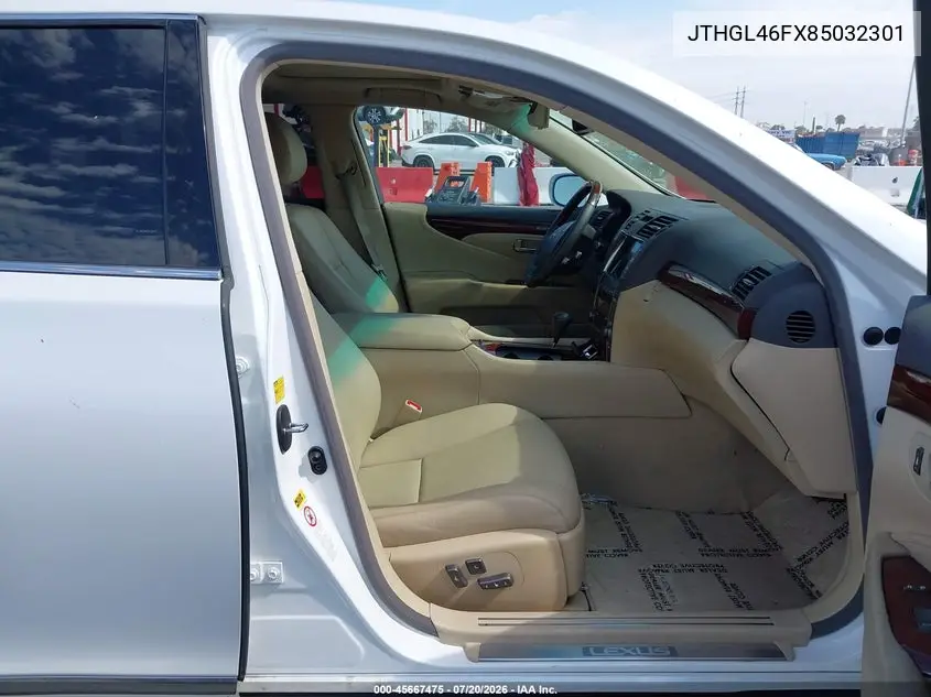 2008 Lexus Ls 460 L VIN: JTHGL46FX85032301 Lot: 45667475