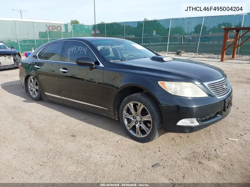 2009 Lexus Ls 460 VIN: JTHCL46F495004204 Lot: 45192439