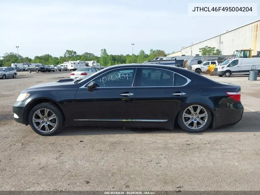 2009 Lexus Ls 460 VIN: JTHCL46F495004204 Lot: 45192439