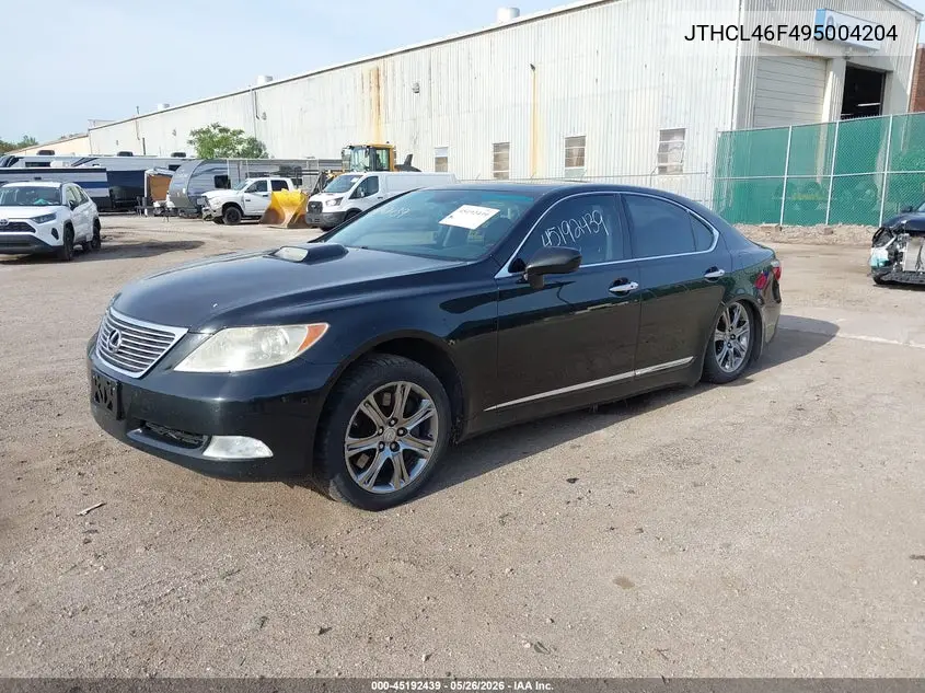2009 Lexus Ls 460 VIN: JTHCL46F495004204 Lot: 45192439