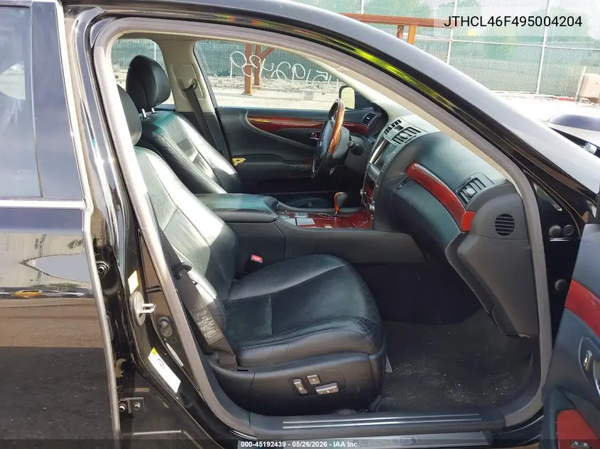 2009 Lexus Ls 460 VIN: JTHCL46F495004204 Lot: 45192439