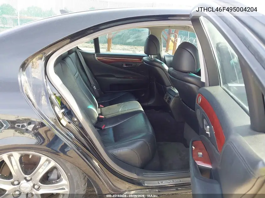 2009 Lexus Ls 460 VIN: JTHCL46F495004204 Lot: 45192439