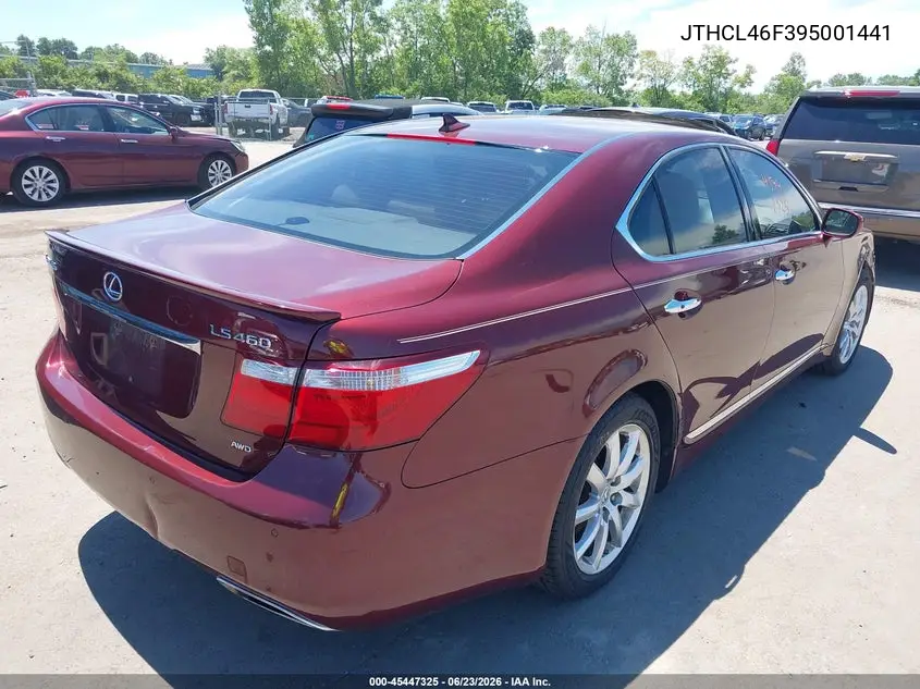 2009 Lexus Ls 460 VIN: JTHCL46F395001441 Lot: 45447325