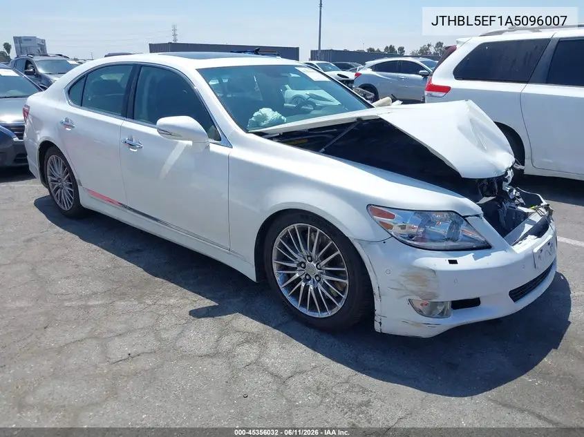 2010 Lexus Ls 460 VIN: JTHBL5EF1A5096007 Lot: 45356032