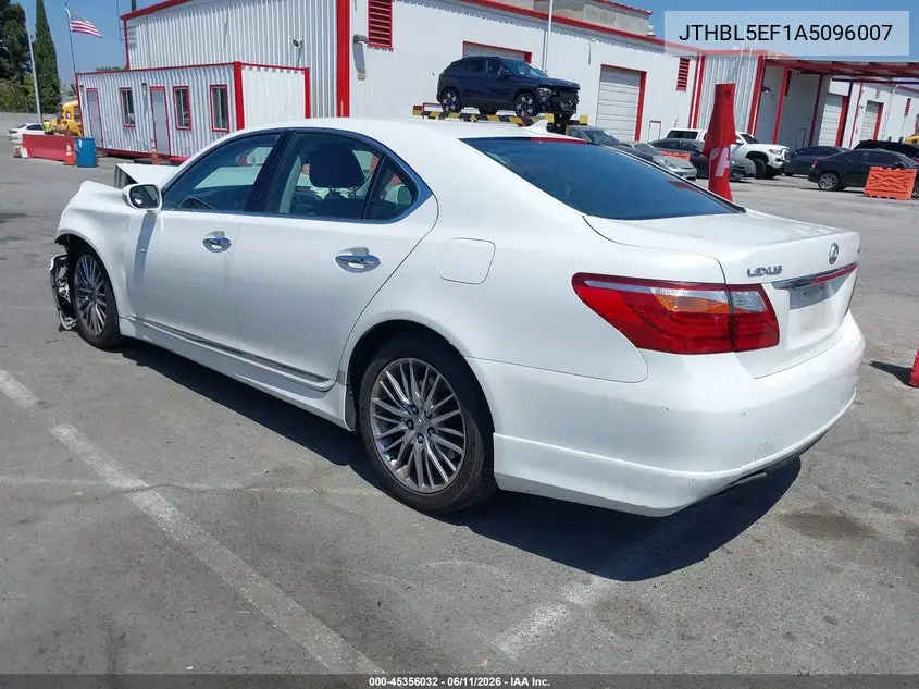 2010 Lexus Ls 460 VIN: JTHBL5EF1A5096007 Lot: 45356032