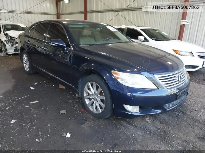 2010 Lexus Ls 460 VIN: JTHCL5EF8A5007862 Lot: 45375243