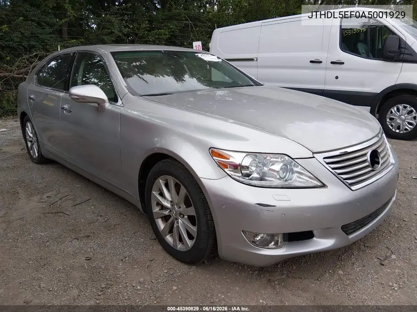 2010 Lexus Ls 460 L VIN: JTHDL5EF0A5001929 Lot: 45390829