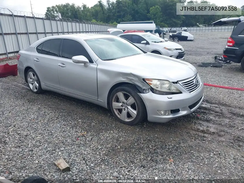2010 Lexus Ls 460 VIN: JTHBL5EF7A5092558 Lot: 45409336