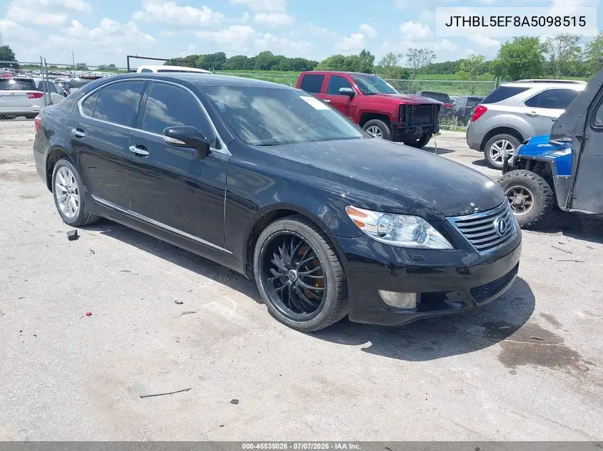 2010 Lexus Ls 460 VIN: JTHBL5EF8A5098515 Lot: 45535026