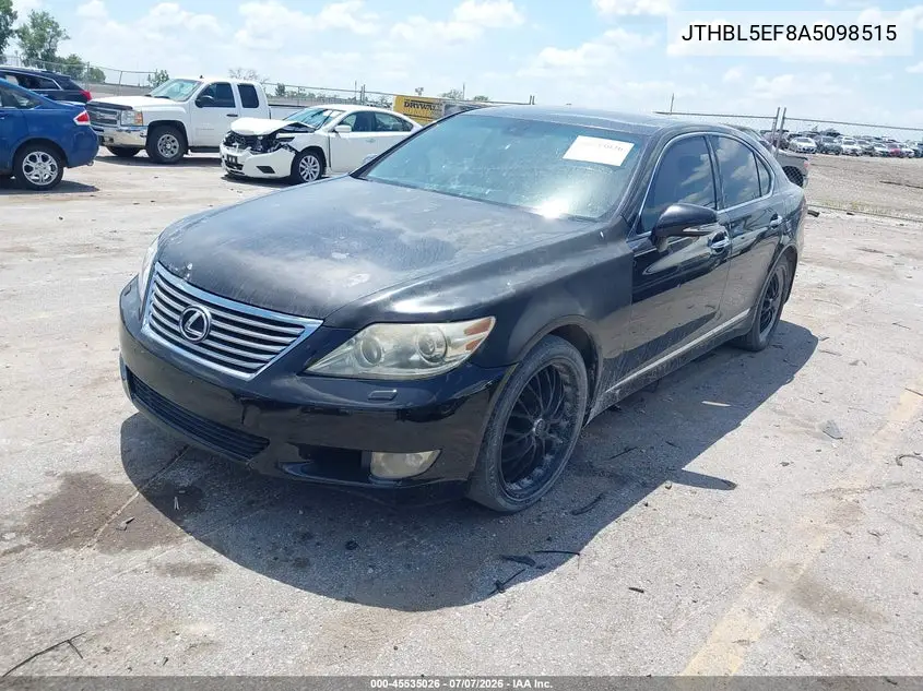 2010 Lexus Ls 460 VIN: JTHBL5EF8A5098515 Lot: 45535026