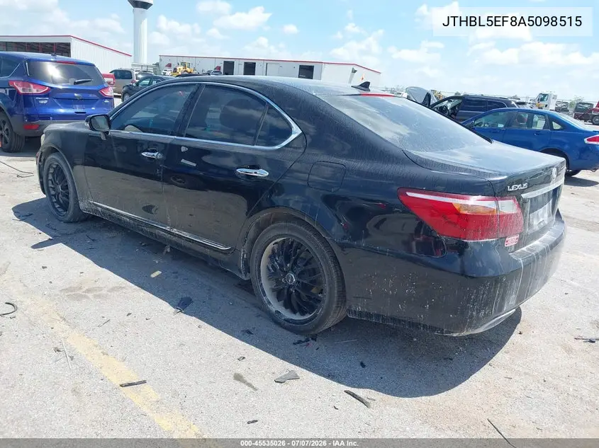 2010 Lexus Ls 460 VIN: JTHBL5EF8A5098515 Lot: 45535026