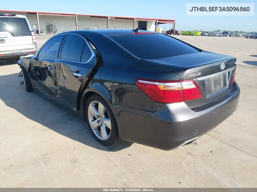 2010 Lexus Ls 460 VIN: JTHBL5EF3A5096560 Lot: 45565873