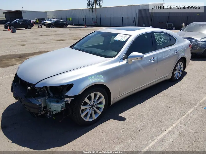 2010 Lexus Ls 460 VIN: JTHBL5EF4A5099936 Lot: 45612226