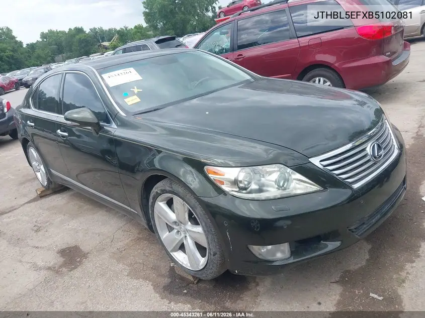 2011 Lexus Ls 460 VIN: JTHBL5EFXB5102081 Lot: 45343261