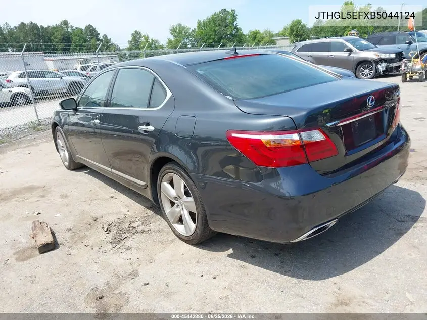 2011 Lexus Ls 460 L VIN: JTHGL5EFXB5044124 Lot: 45442880