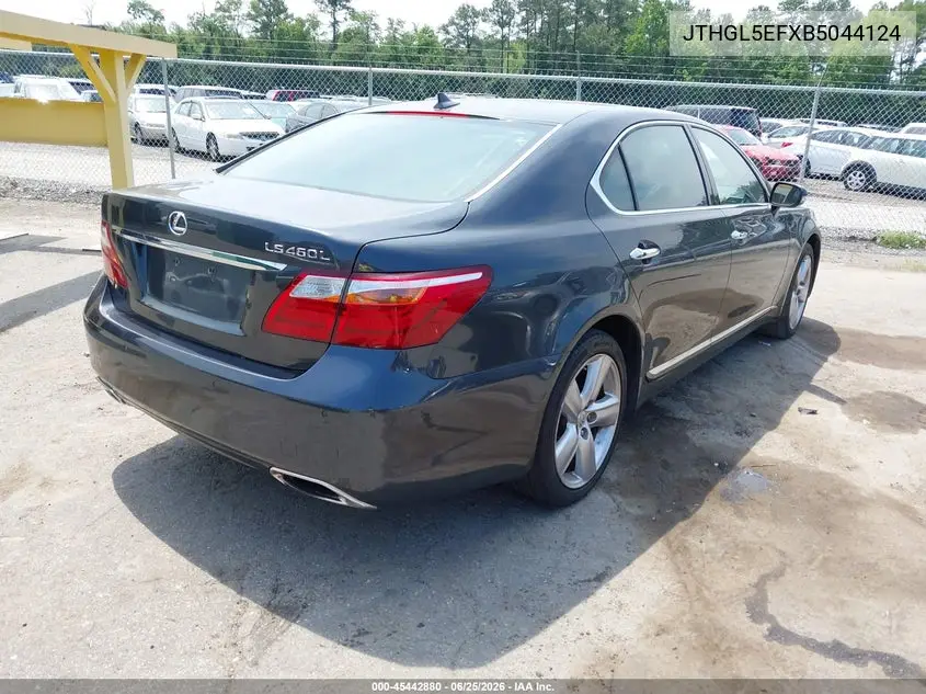 2011 Lexus Ls 460 L VIN: JTHGL5EFXB5044124 Lot: 45442880