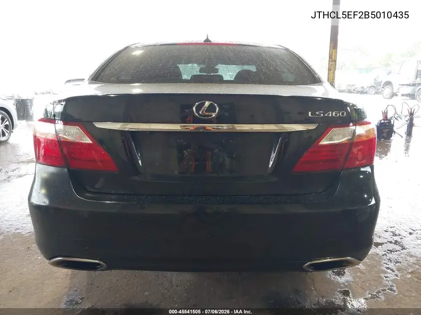 2011 Lexus Ls 460 VIN: JTHCL5EF2B5010435 Lot: 45541505