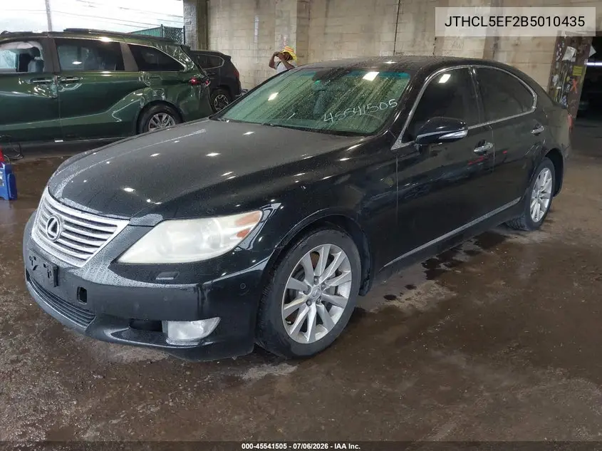 2011 Lexus Ls 460 VIN: JTHCL5EF2B5010435 Lot: 45541505