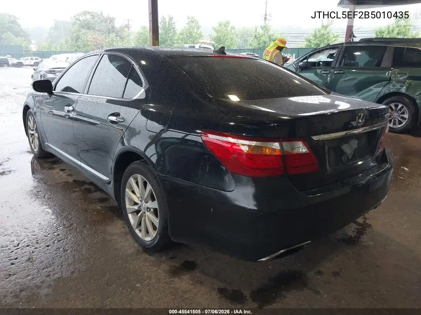 2011 Lexus Ls 460 VIN: JTHCL5EF2B5010435 Lot: 45541505