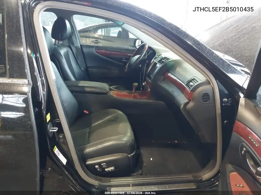 2011 Lexus Ls 460 VIN: JTHCL5EF2B5010435 Lot: 45541505