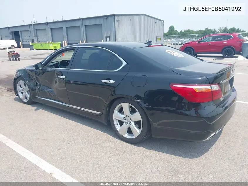 2011 Lexus Ls 460 L VIN: JTHGL5EF0B5041992 Lot: 45578924