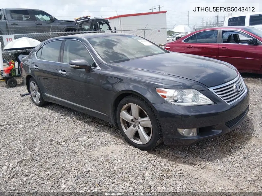 2011 Lexus Ls 460 L VIN: JTHGL5EFXB5043412 Lot: 45630571