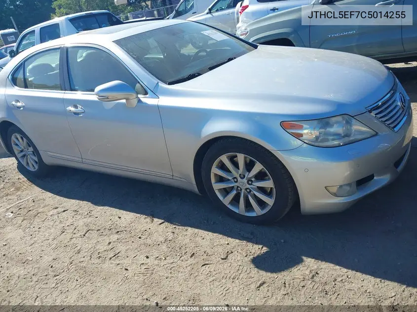 2012 Lexus Ls 460 VIN: JTHCL5EF7C5014255 Lot: 45252205