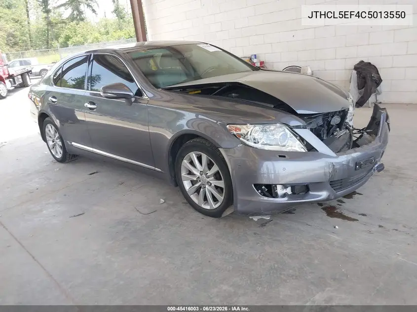 2012 Lexus Ls 460 VIN: JTHCL5EF4C5013550 Lot: 45416003
