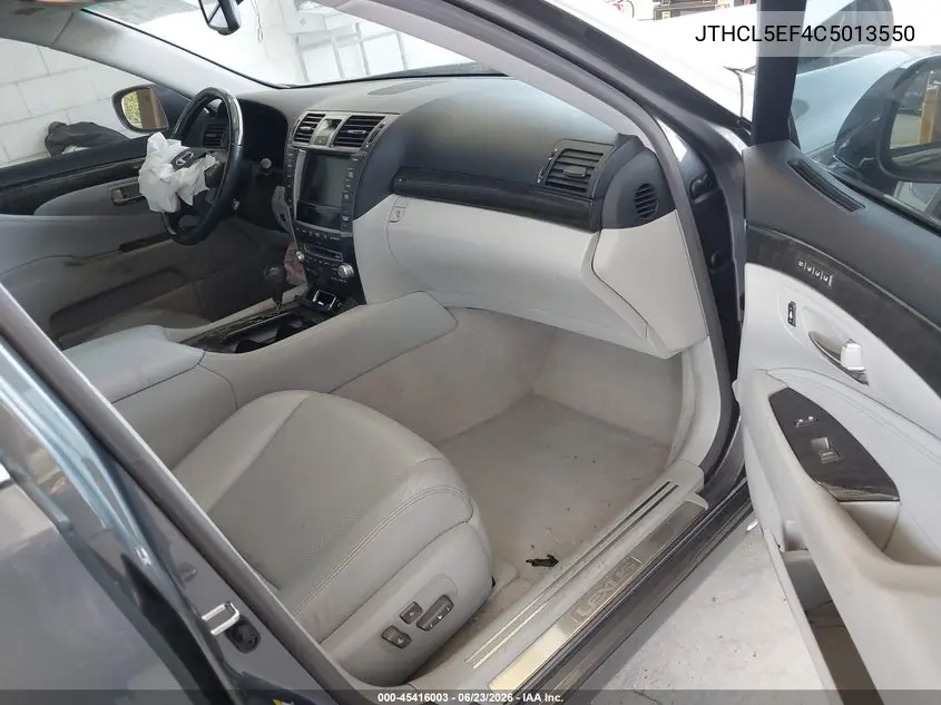 2012 Lexus Ls 460 VIN: JTHCL5EF4C5013550 Lot: 45416003