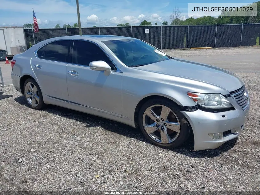2012 Lexus Ls 460 VIN: JTHCL5EF3C5015029 Lot: 45419780