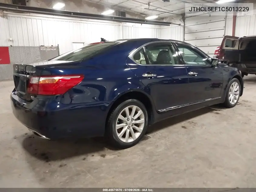 2012 Lexus Ls 460 VIN: JTHCL5EF1C5013229 Lot: 45575570