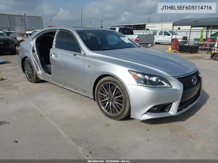 2013 Lexus Ls 460 VIN: JTHBL5EF6D5114716 Lot: 45441433