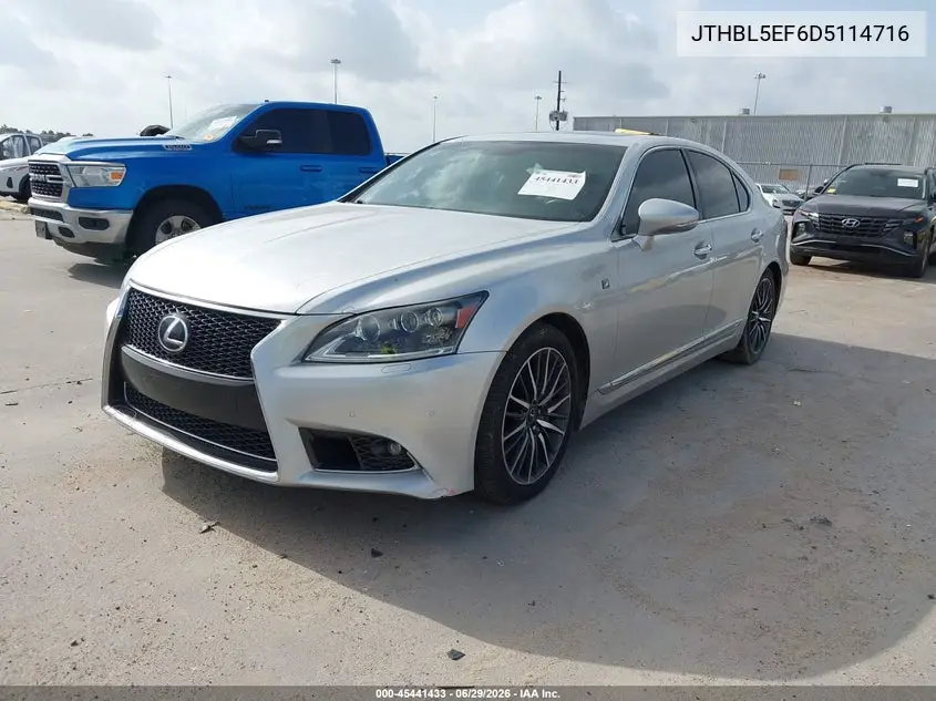 2013 Lexus Ls 460 VIN: JTHBL5EF6D5114716 Lot: 45441433