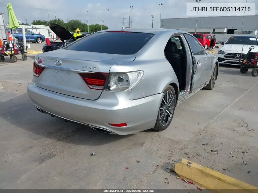 2013 Lexus Ls 460 VIN: JTHBL5EF6D5114716 Lot: 45441433