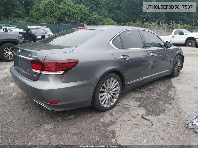2013 Lexus Ls 460 VIN: JTHCL5EF8D5017537 Lot: 45545896