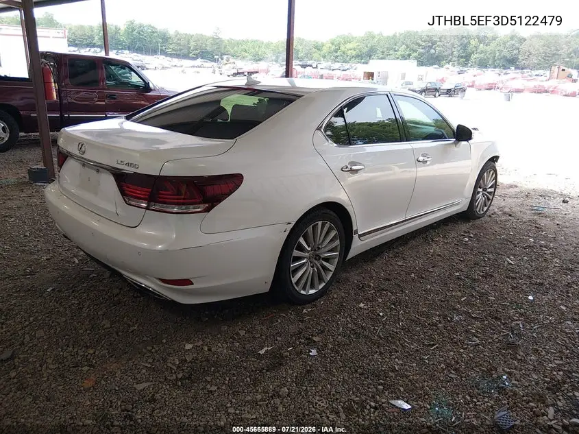 2013 Lexus Ls 460 VIN: JTHBL5EF3D5122479 Lot: 45665889