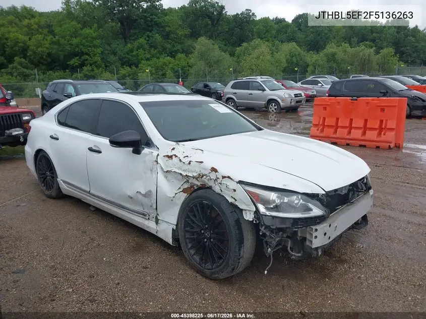 2015 Lexus Ls 460 VIN: JTHBL5EF2F5136263 Lot: 45398225