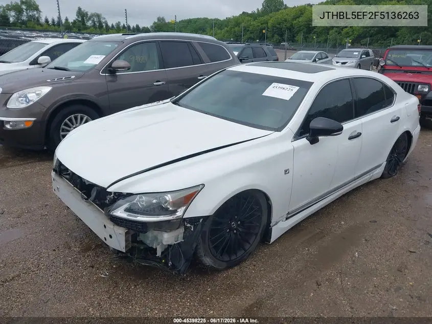 2015 Lexus Ls 460 VIN: JTHBL5EF2F5136263 Lot: 45398225