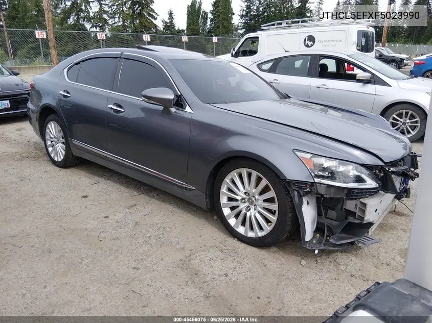 2015 Lexus Ls 460 VIN: JTHCL5EFXF5023990 Lot: 45456075
