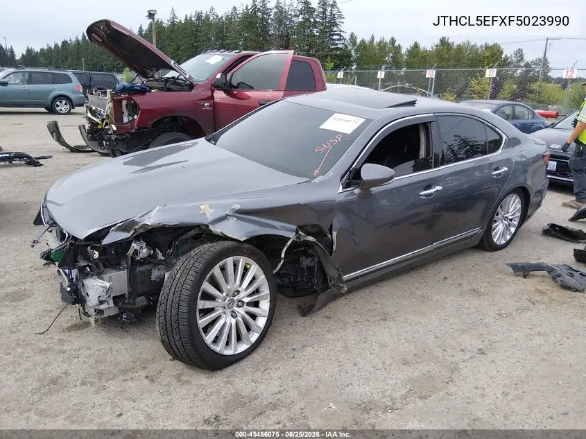 2015 Lexus Ls 460 VIN: JTHCL5EFXF5023990 Lot: 45456075