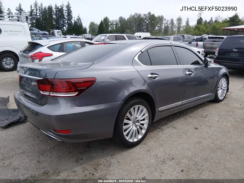 2015 Lexus Ls 460 VIN: JTHCL5EFXF5023990 Lot: 45456075