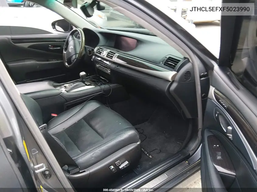2015 Lexus Ls 460 VIN: JTHCL5EFXF5023990 Lot: 45456075