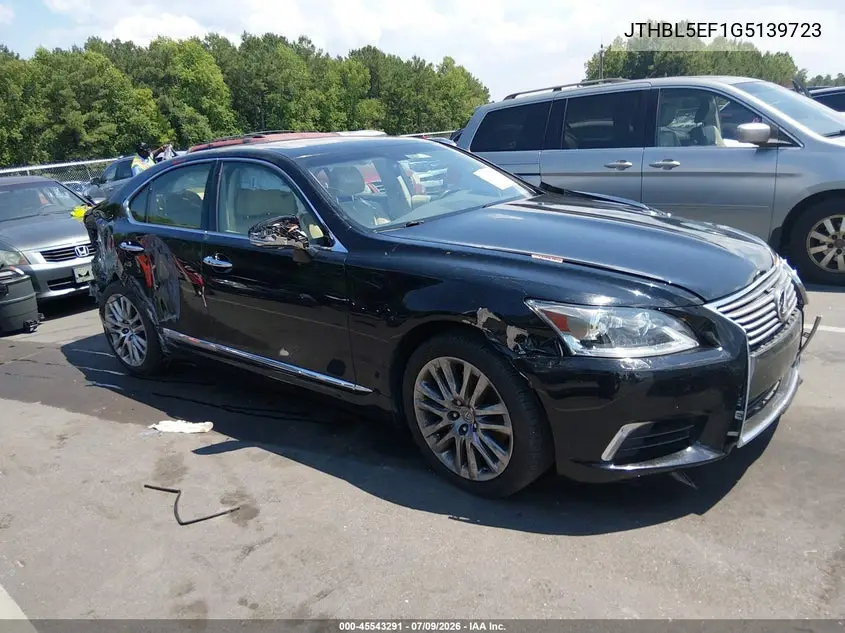 2016 Lexus Ls 460 VIN: JTHBL5EF1G5139723 Lot: 45543291