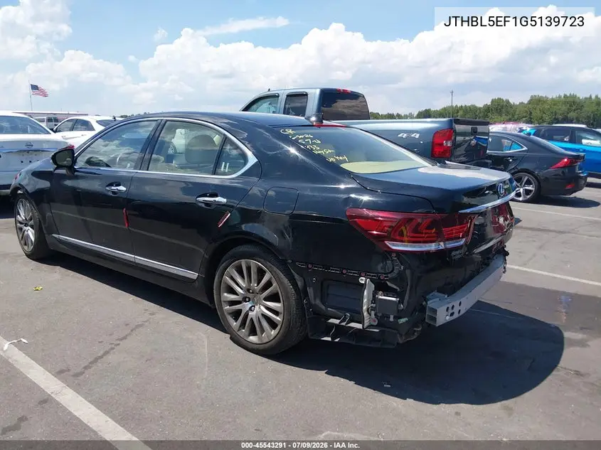 2016 Lexus Ls 460 VIN: JTHBL5EF1G5139723 Lot: 45543291
